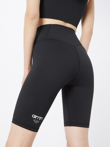 aim'n - Skinny Calças de desporto em preto