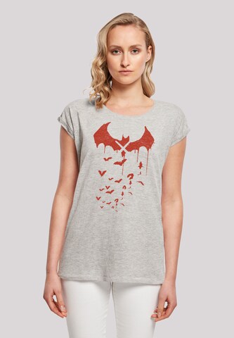 F4NT4STIC T-Shirt 'DC Comics Batman Arkham Knight Bats' in Grau: Vorderseite
