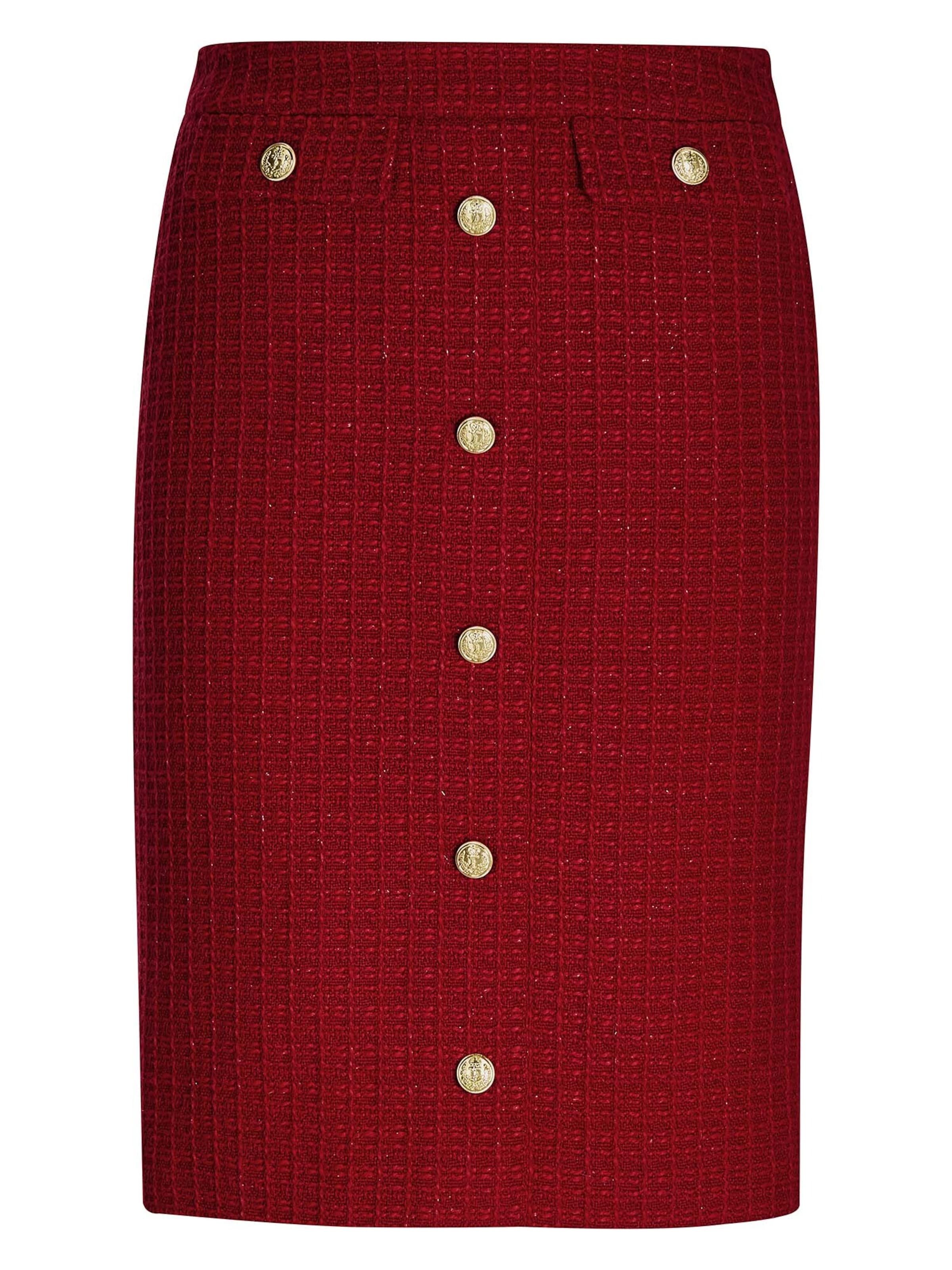 MADELEINE Rok in Rood: voorkant