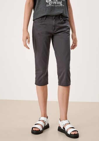 QS Skinny Jeans ' CATIE ' in Grijs: voorkant