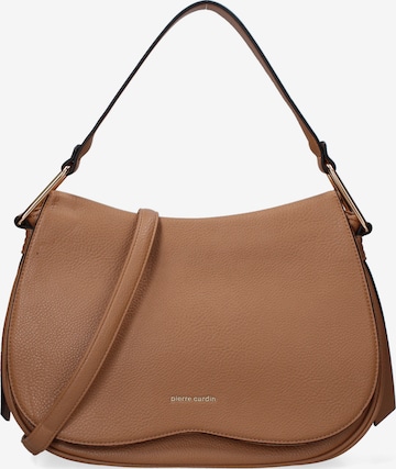 Borsa a spalla di PIERRE CARDIN in marrone: frontale