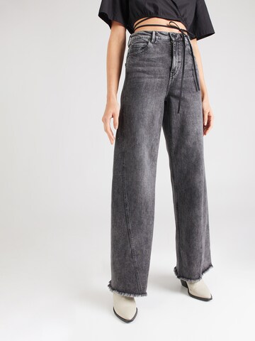 2NDDAY Wide Leg Jeans 'Frederick' i sort: forside