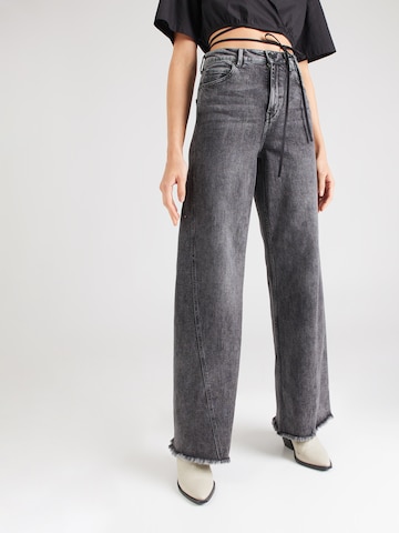2NDDAY Wide leg Jeans 'Frederick' in Black: front