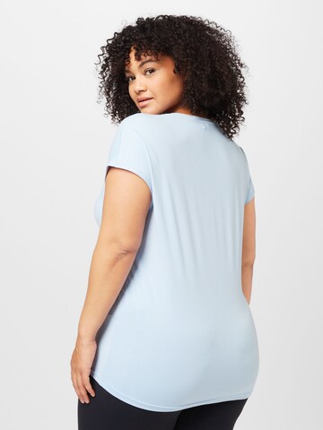 Only Play Curvy Functioneel shirt 'AUBREE' in Blauw