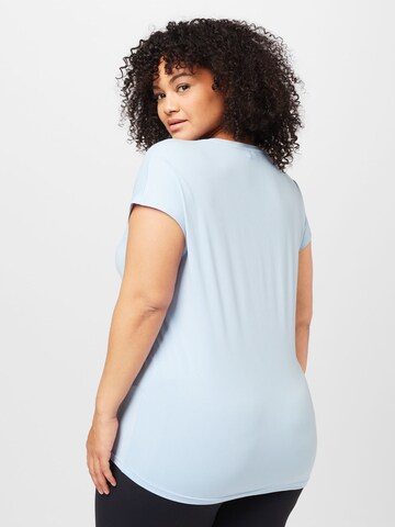 Only Play Curvy Funktionsbluse 'AUBREE' i blå