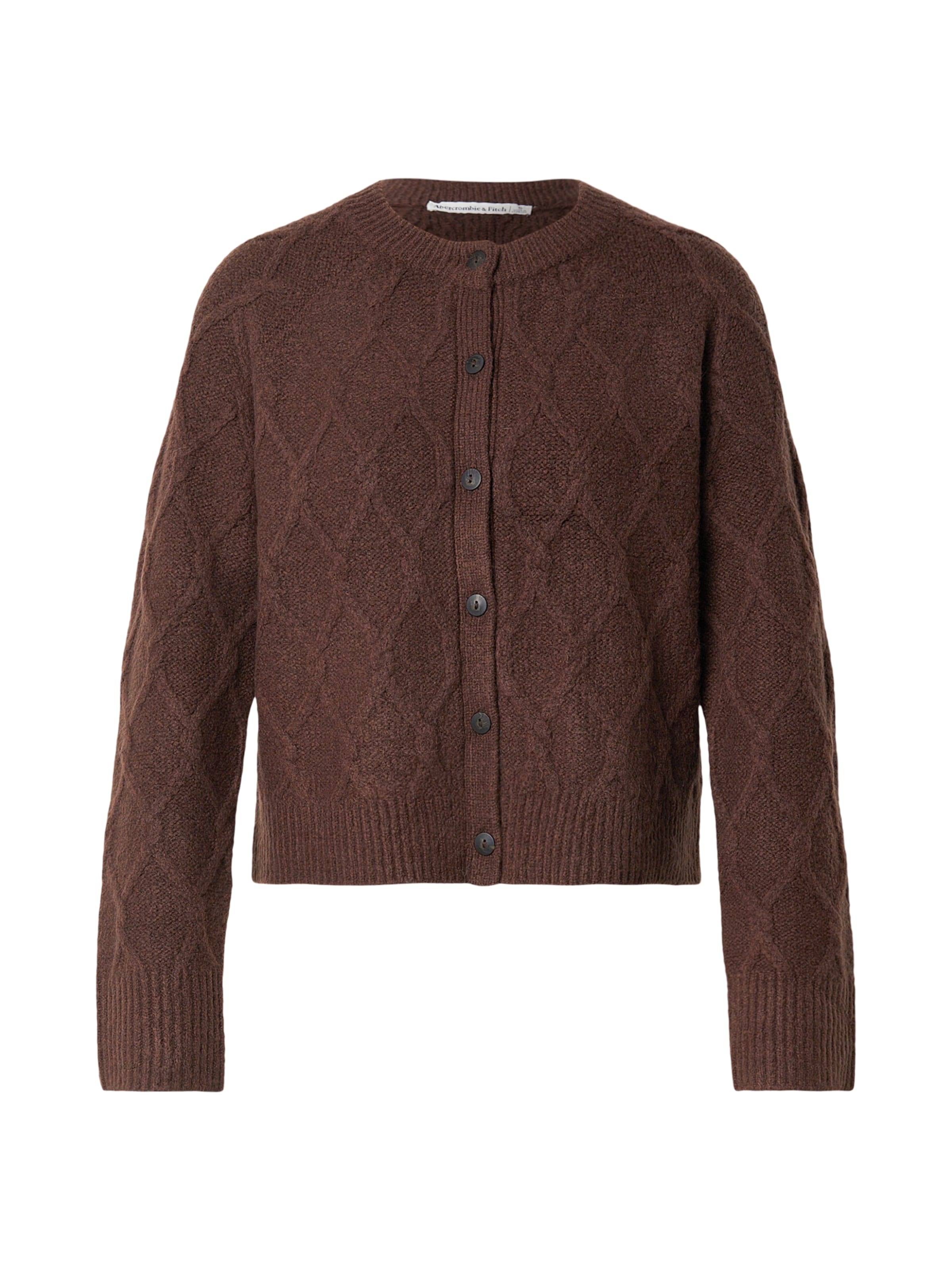 Cardigan Abercrombie & Fitch en marron : devant