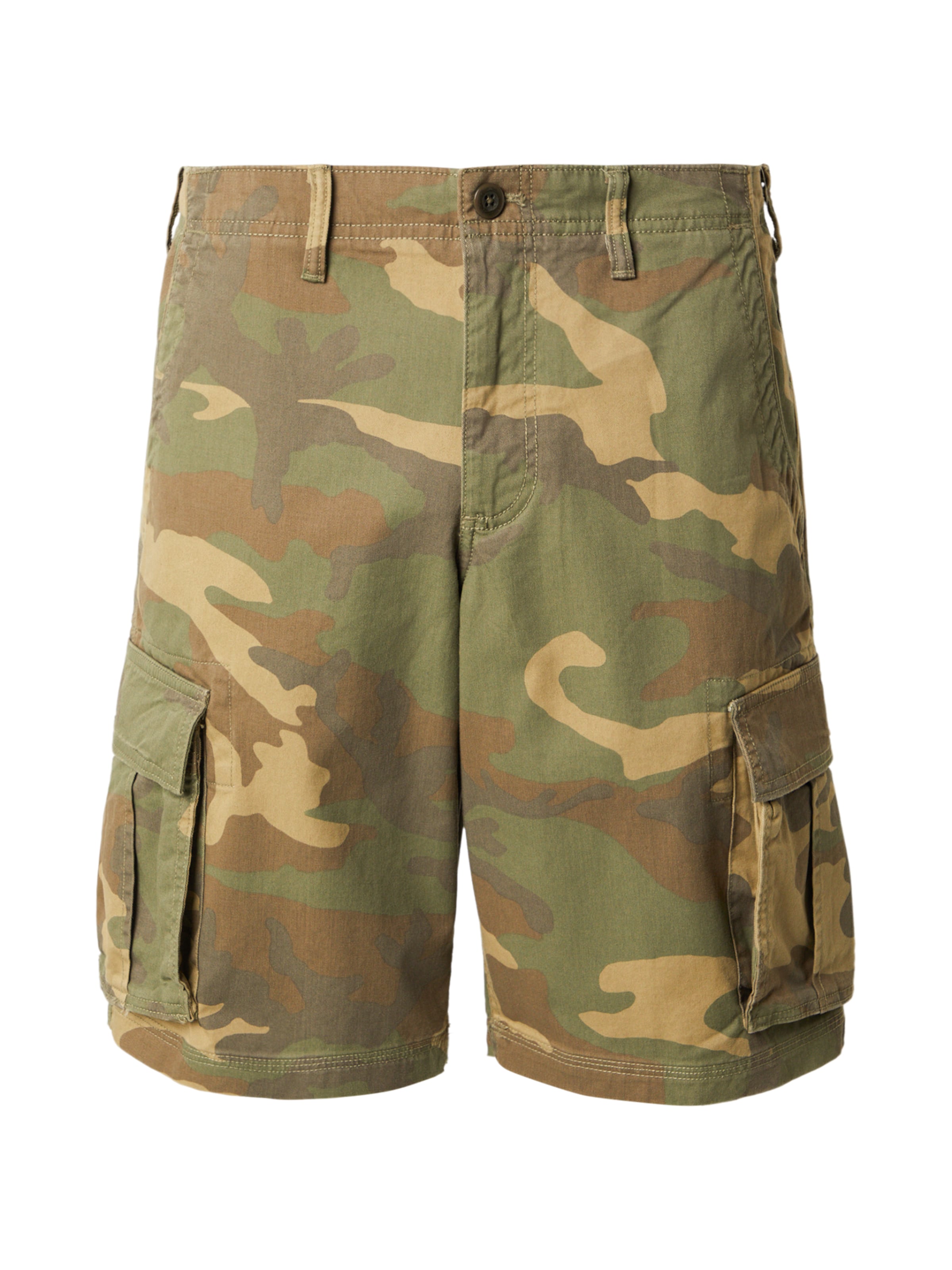 GAPLoosefit Cargo hlače - zelena boja: prednji dio