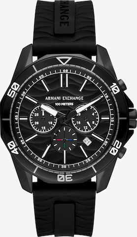 ARMANI EXCHANGE Uhr in Schwarz: predná strana