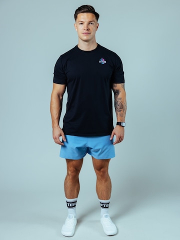 Lifters Slimfit Sporthose 'Raw Gym Shorts - Short Cut' in Blau