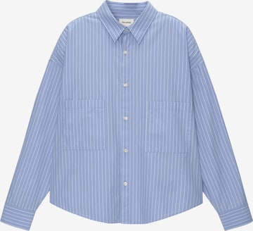 Pull&Bear Pohodlné nošení Košile – modrá: přední strana
