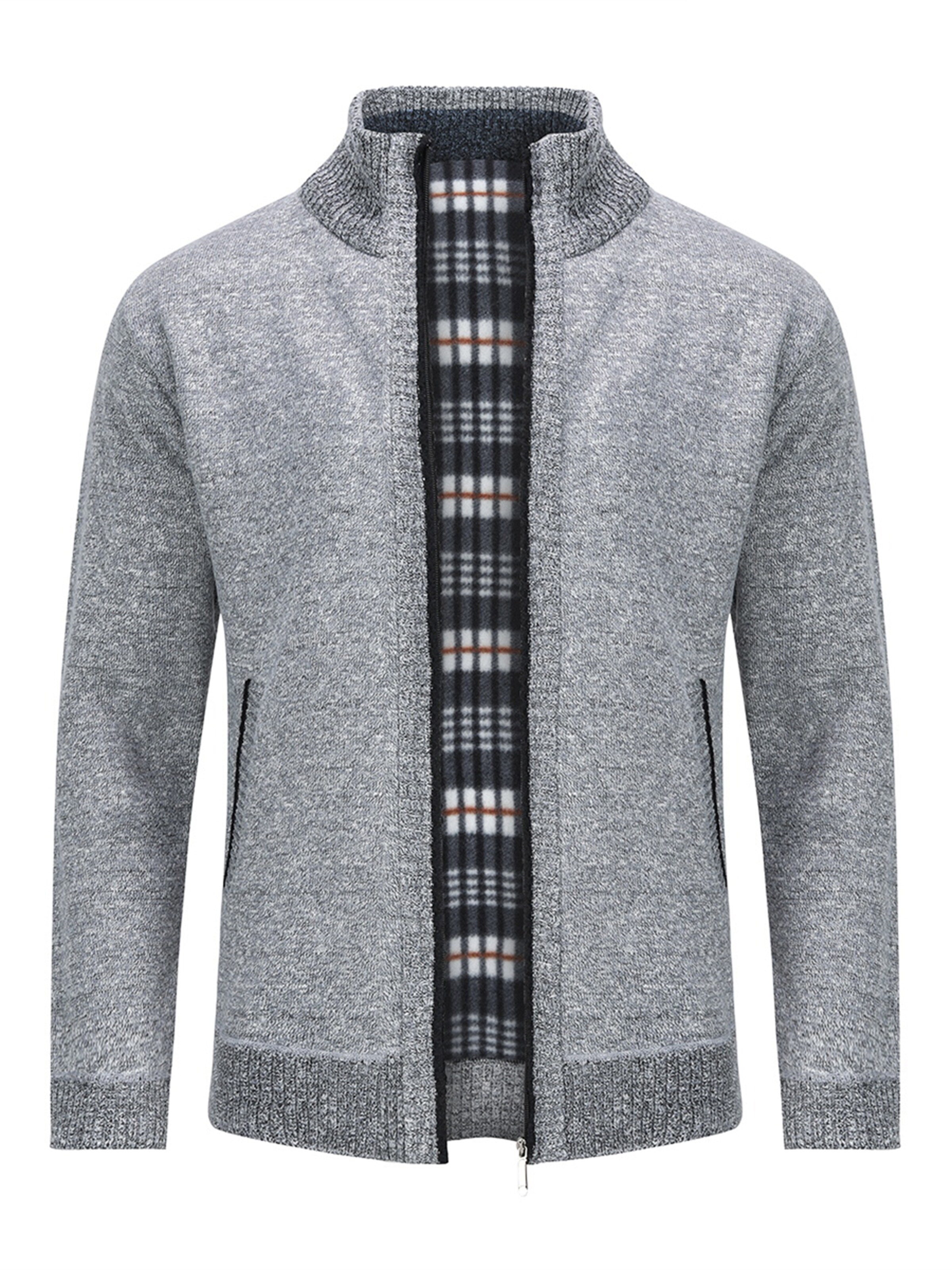 Youthup Knit Cardigan in Grey: front