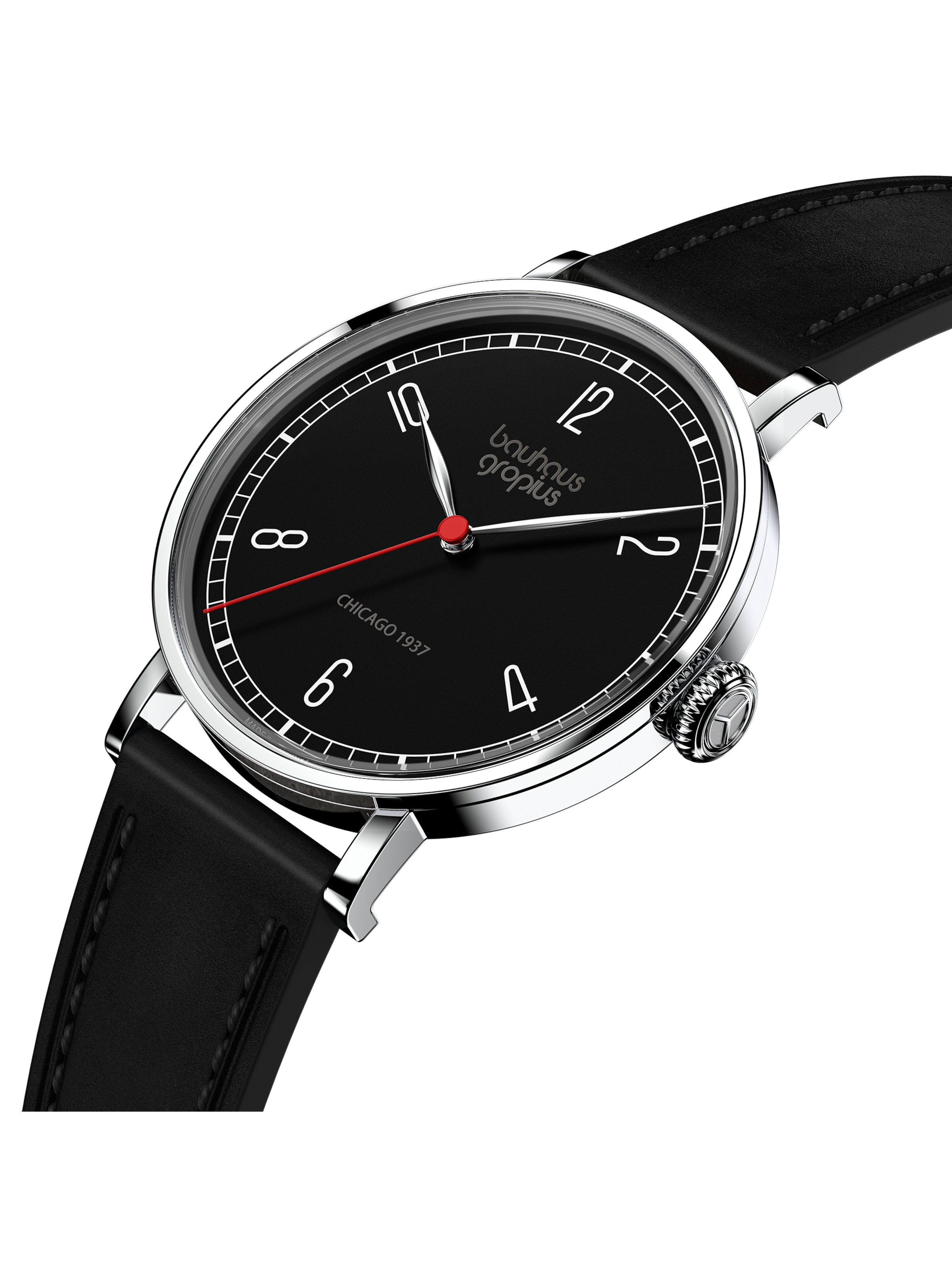 WALTER GROPIUS Analog Watch 'CHICAGO' in Black