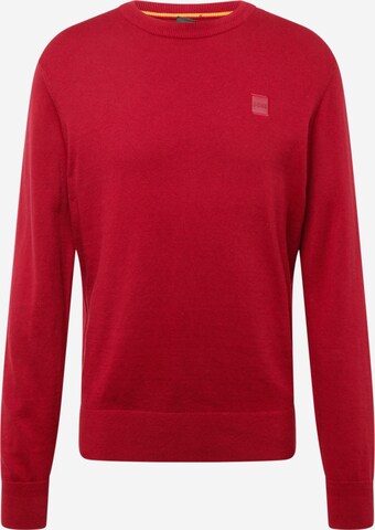 BOSS Sweater 'Kanovano' in Red: front