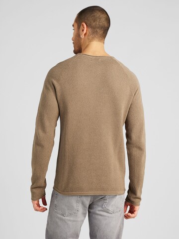 Coupe regular Pull-over 'Hill' JACK & JONES en marron