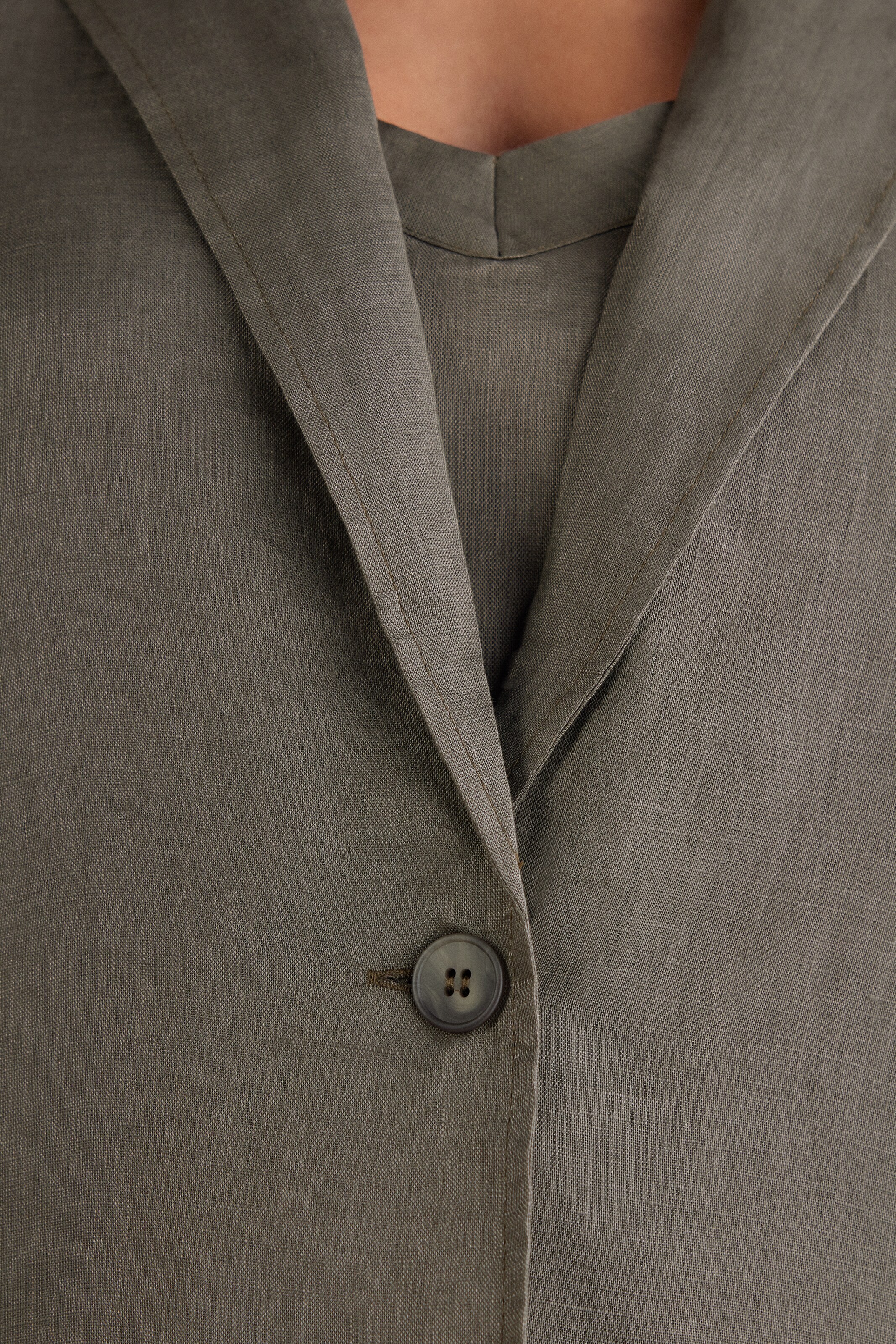 INTIMISSIMI Blazer 'The Pure Linen' in Green