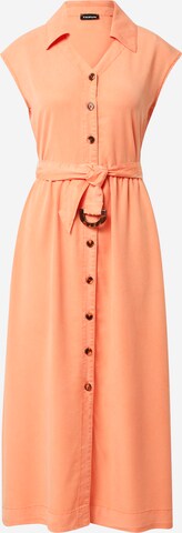 TAIFUN - Vestido camisero en naranja: frente