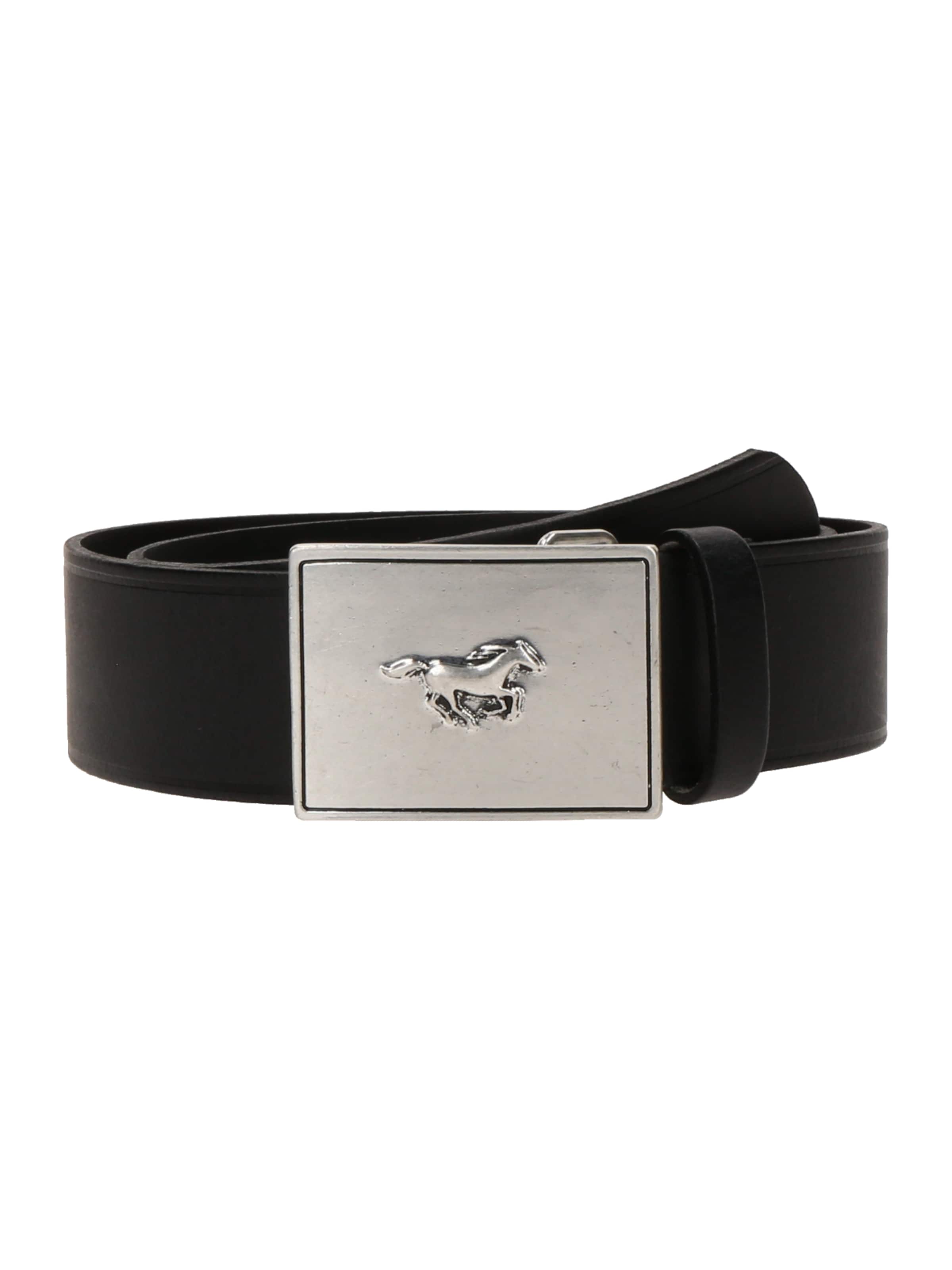 Ceinture MUSTANG en noir : devant