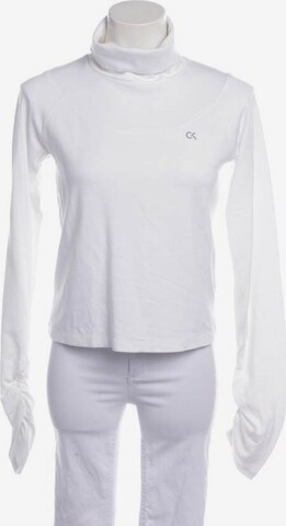 Calvin Klein Shirt langarm L in Weiß: predná strana