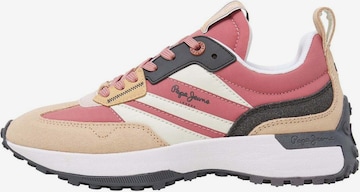 Baskets basses 'Lucky Mains' Pepe Jeans en orange : devant