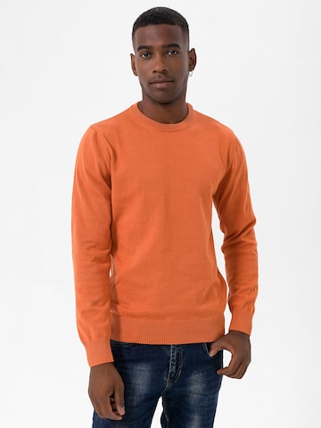 Pull-over Dandalo en orange : devant