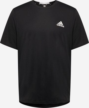 Tricou funcțional 'Designed For Movement' de la ADIDAS SPORTSWEAR pe negru: față