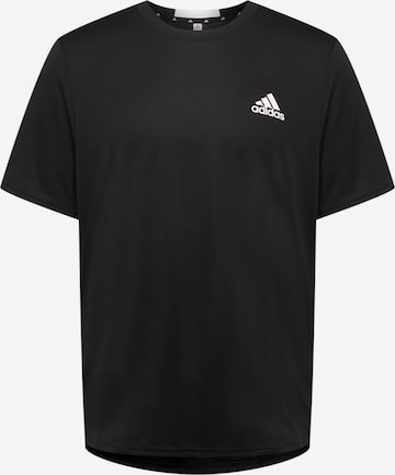 ADIDAS SPORTSWEAR - Camisa funcionais 'Designed For Movement' em preto: frente