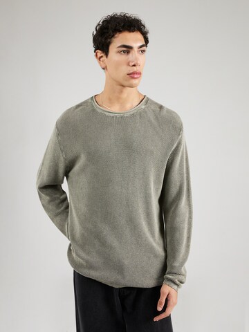 REPLAY - Pullover 'Mesh' em cinzento: frente