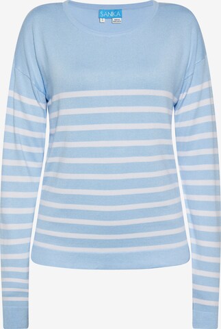 SANIKA Sweater in Blue: front