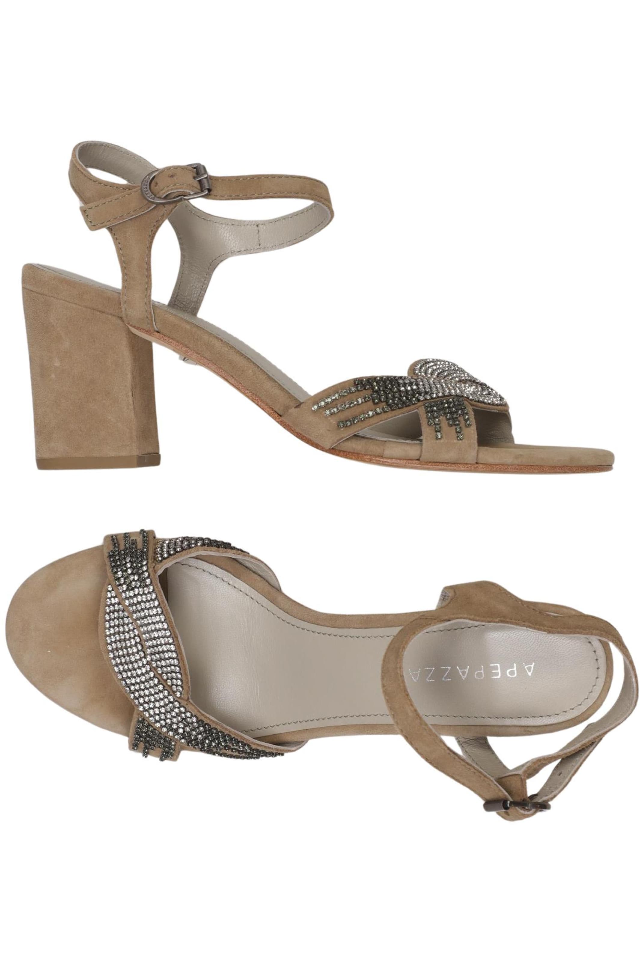 APEPAZZA Sandals & High-Heeled Sandals in 38 in Beige: front