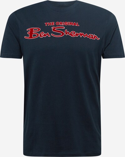 Ben Sherman T-Shirt 'Signature' in nachtblau / rot / weiß, Produktansicht