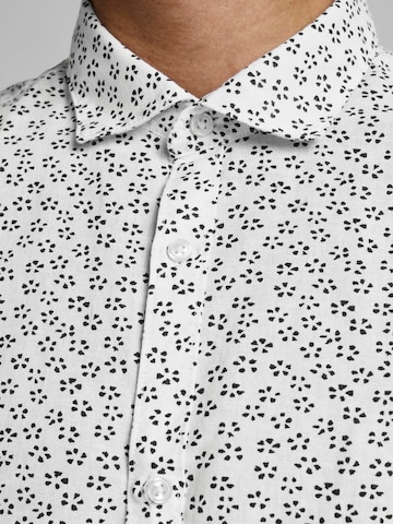 JACK & JONES - Ajuste estrecho Camisa en blanco