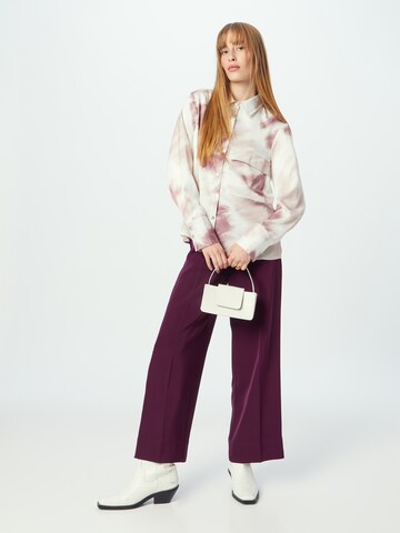 InWear Wide leg Pleated Pants 'Zhen' in Purple