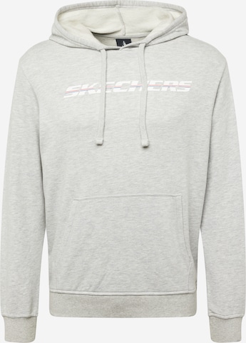 SKECHERS Sport sweatshirt i grå: framsida