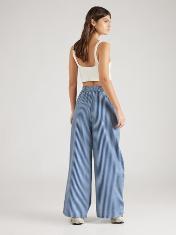 Lollys Laundry Wide Leg Hose 'Liam' in Blau