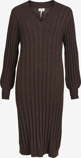 Megzta suknelė iš OBJECT, spalva – ruda, Prekių apžvalga