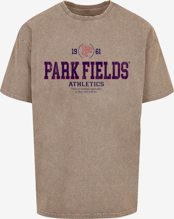 Merchcode Shirt 'Park Fields' in Braun: predná strana