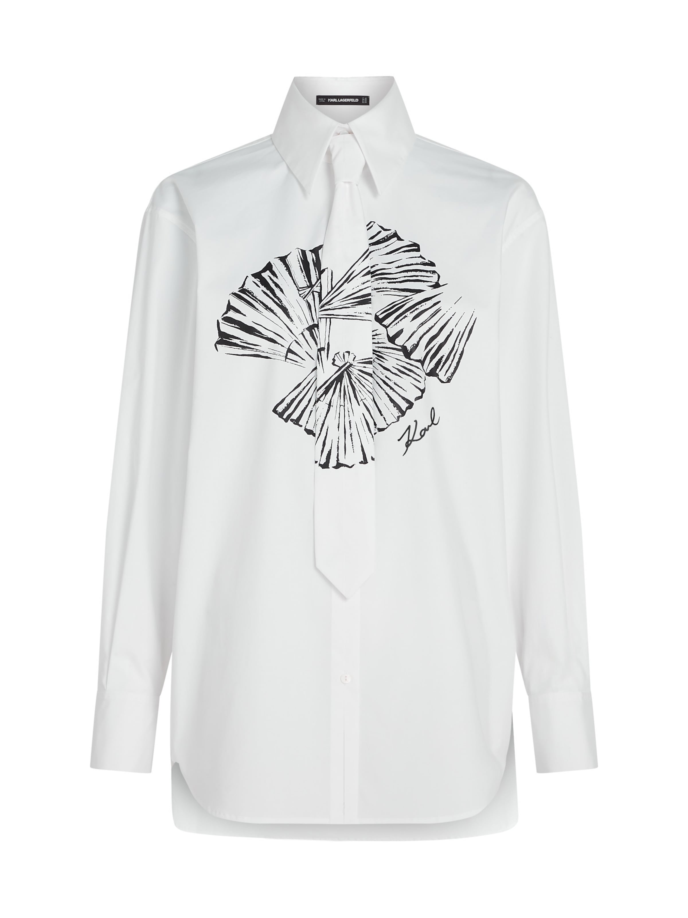 Karl Lagerfeld Bluse in Weiß: Vorderseite