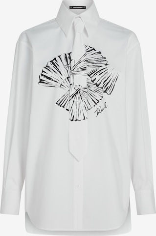 Karl Lagerfeld Pusero värissä valkoinen: etupuoli