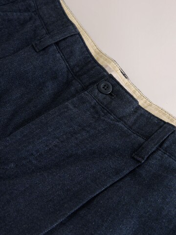 Next Обычный Брюки со складками в Синий