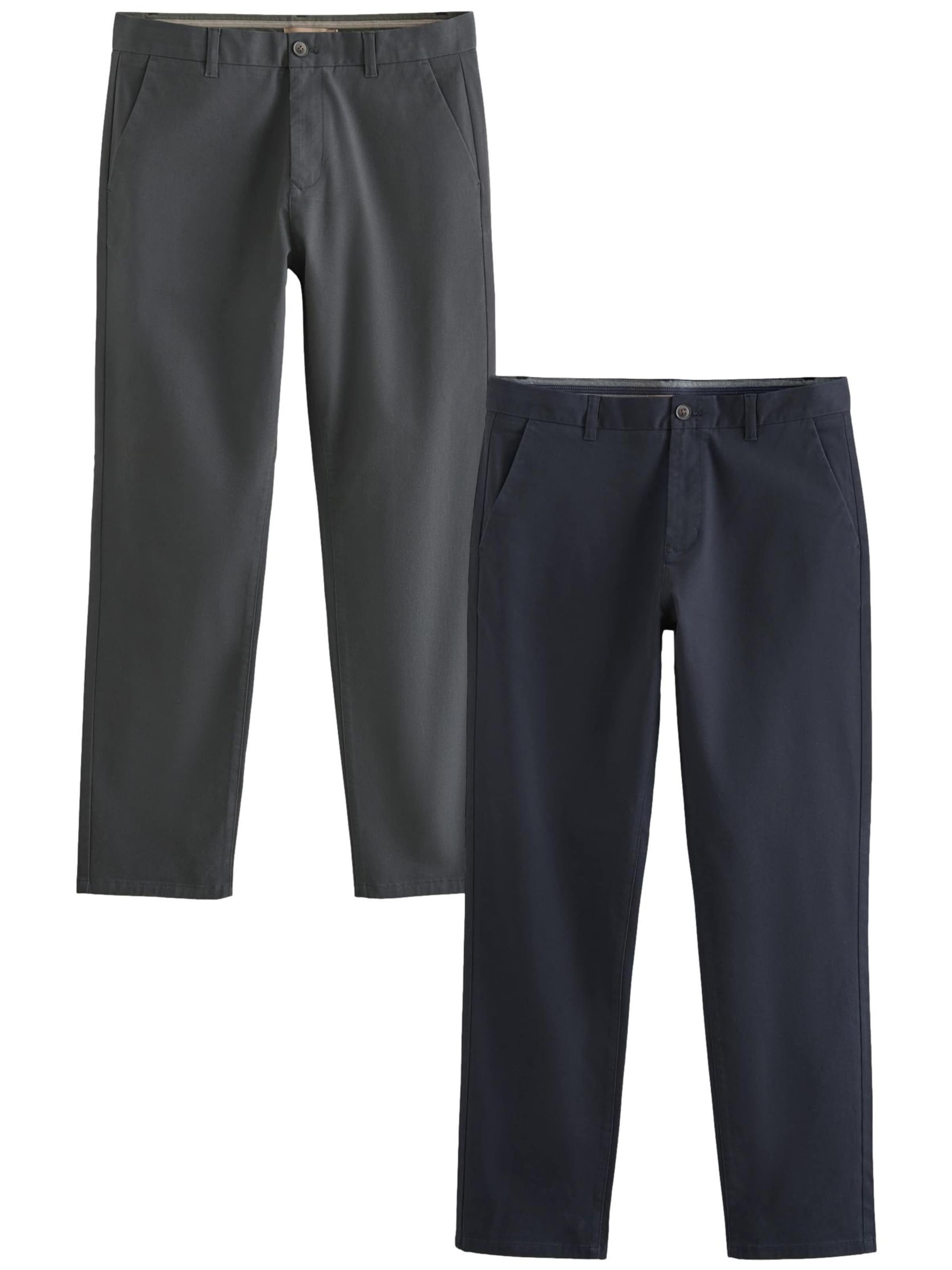 Next Chino trousers in Blue: front