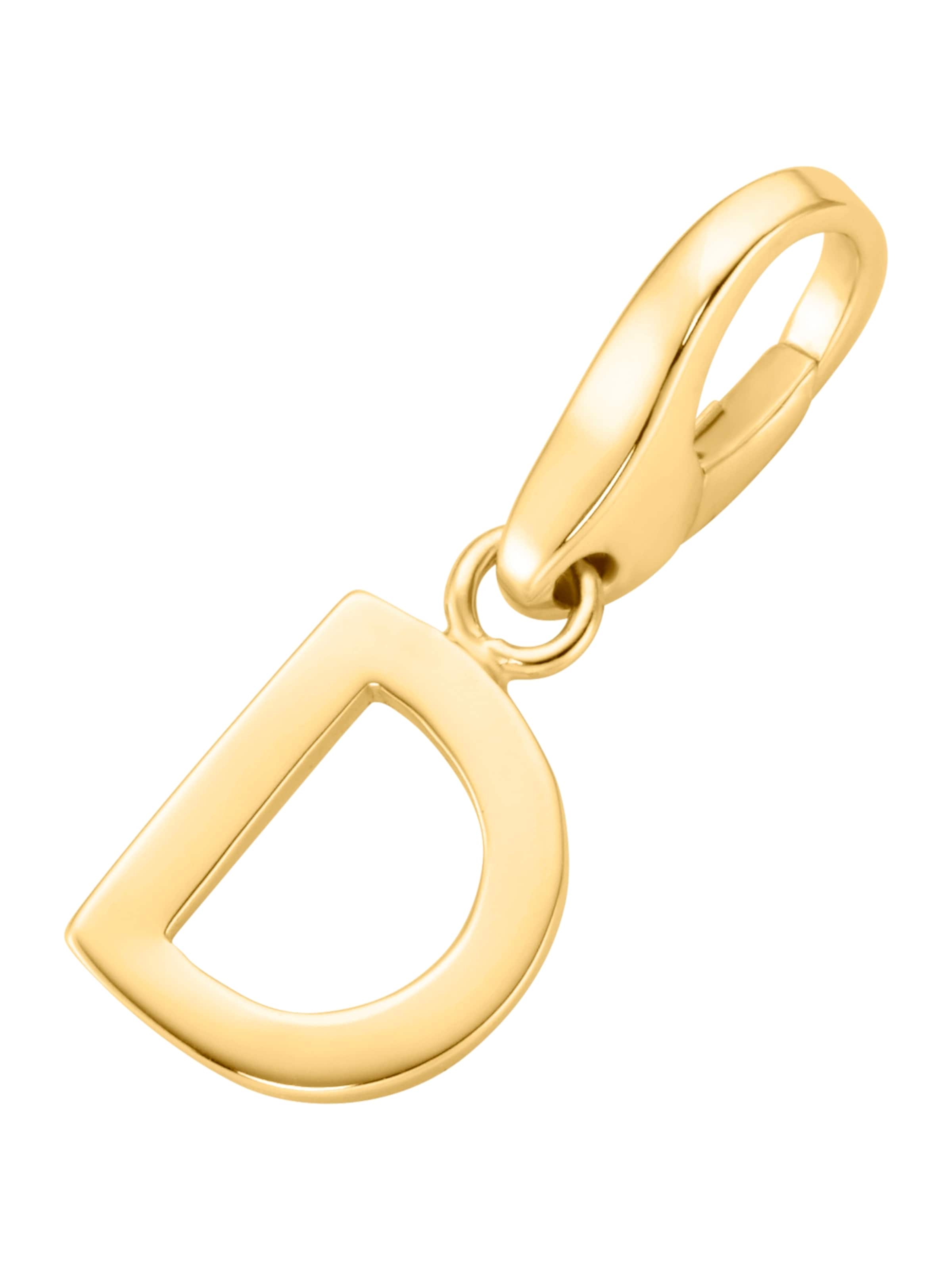 Giorgio Martello Milano - Colgante 'D' en oro: frente