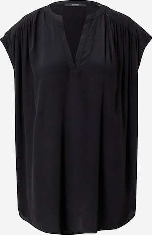 ESPRIT - Blusa en negro: frente