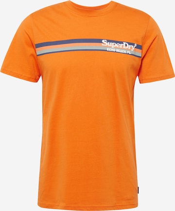 Superdry T-shirt i orange: framsida