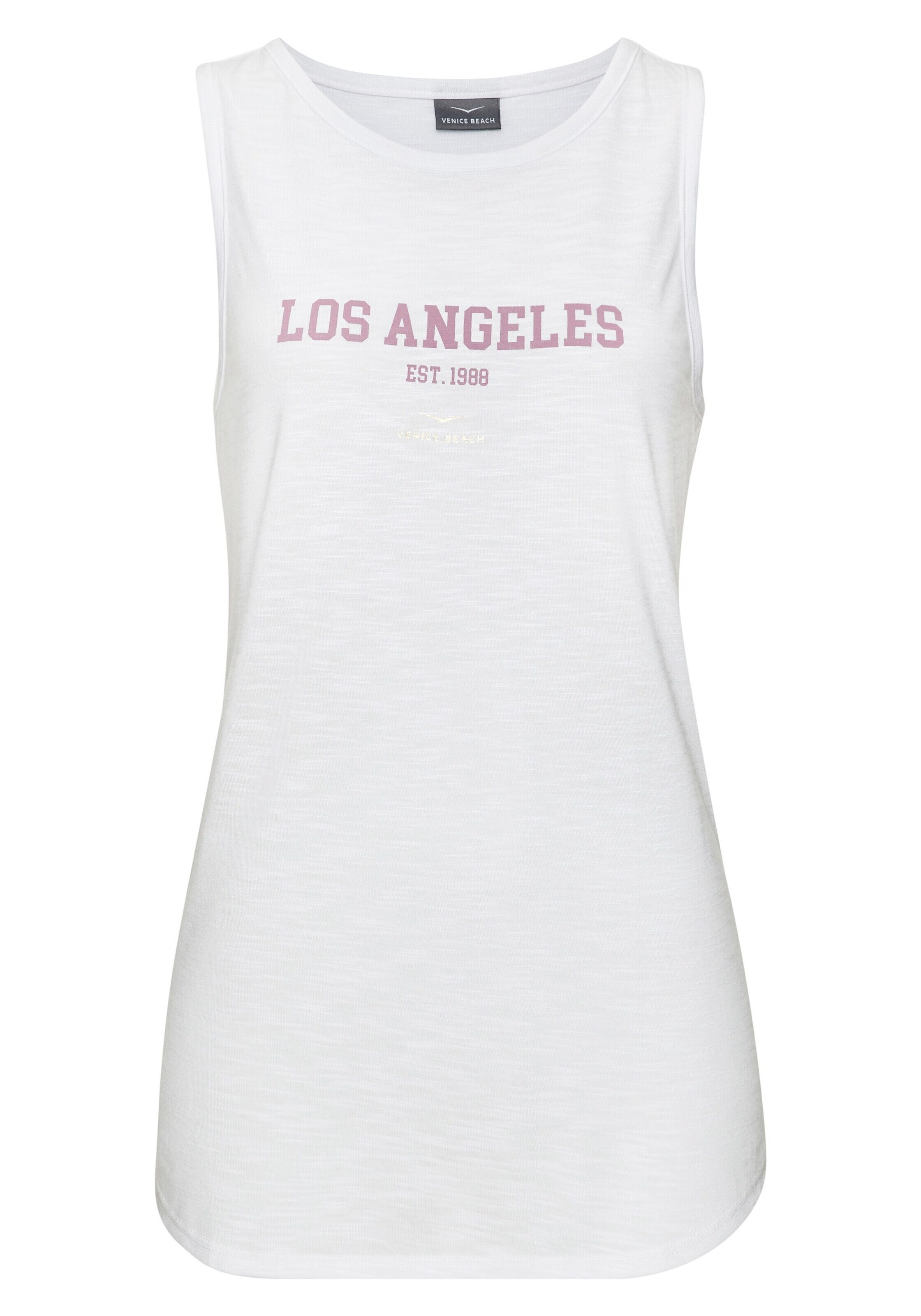 Haut VENICE BEACH en blanc : devant