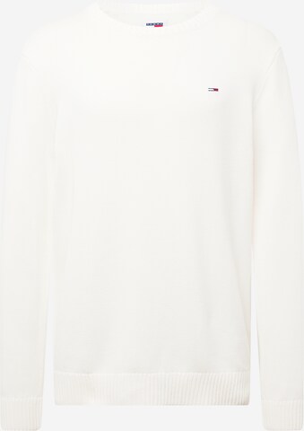 Tommy Jeans Sweater 'Essentials' in White: front