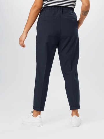 KAFFE CURVE Tapered Trousers 'Naja' in Blue