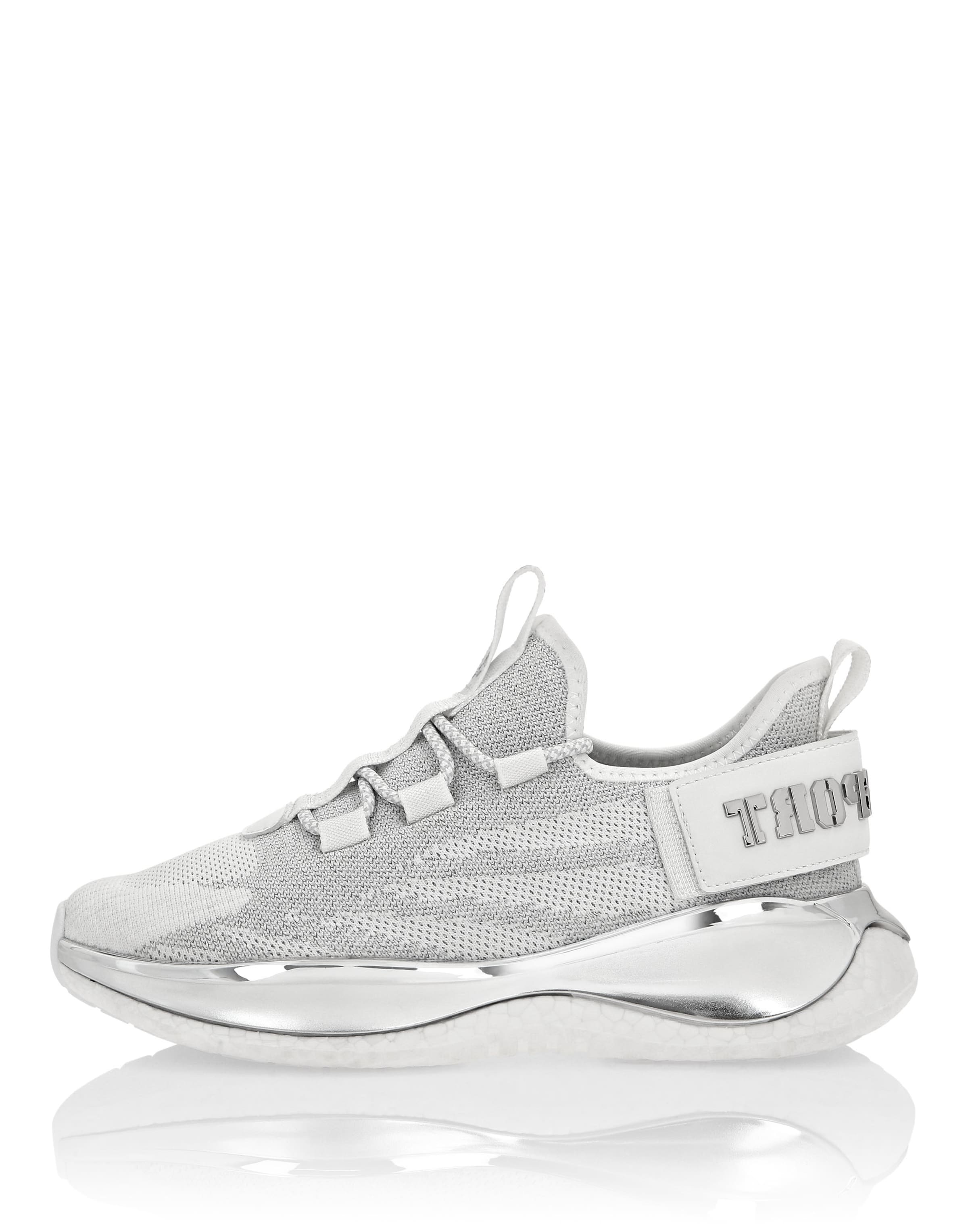 Plein Sport - Sapatilhas baixas 'The Iron Tiger Gen.x.02' em branco: frente