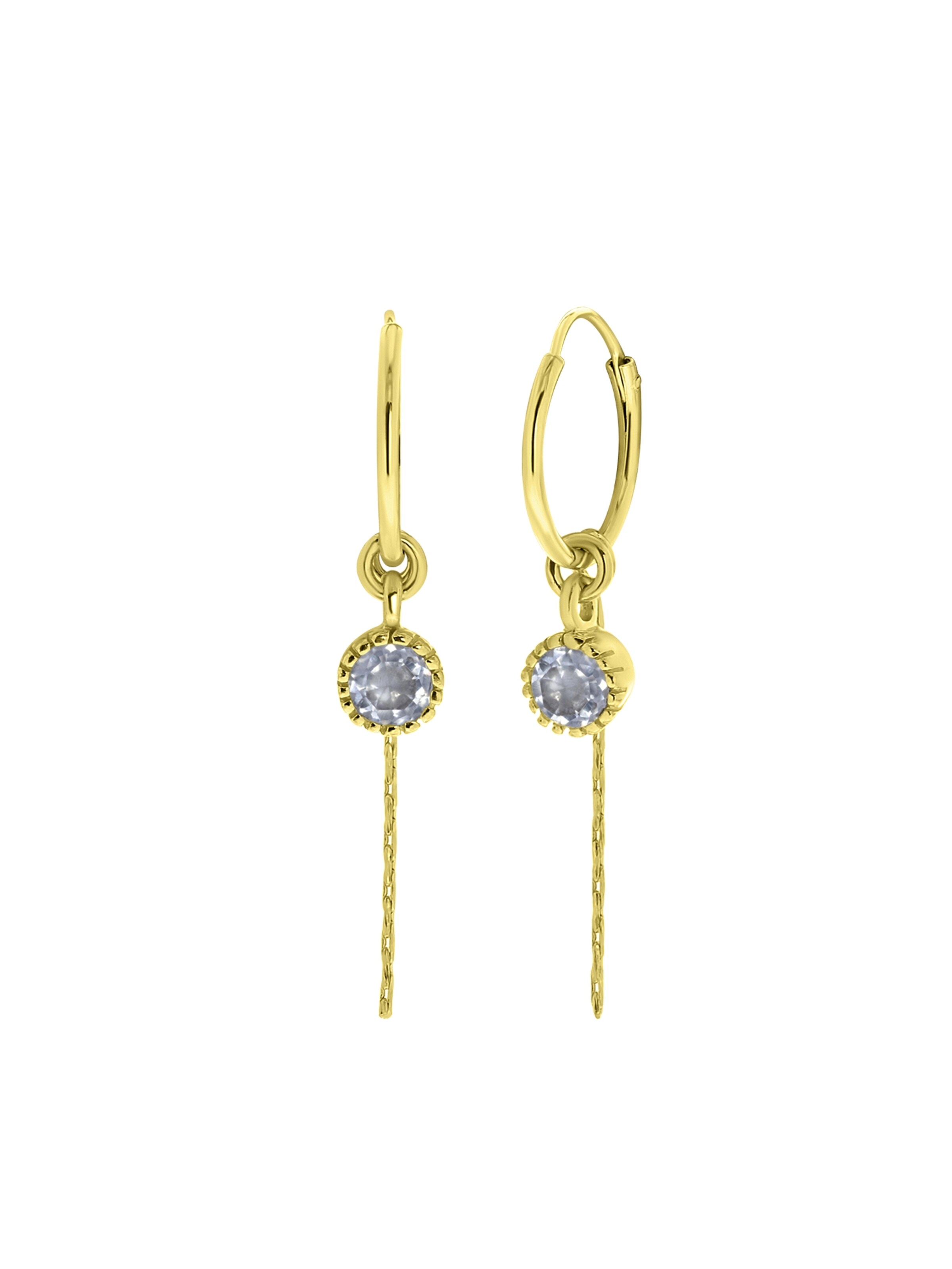 Lucardi Earrings in Gold: front
