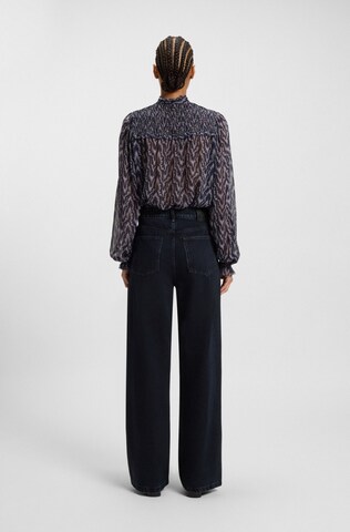 BOSS Orange Wide Leg Jeans in Schwarz