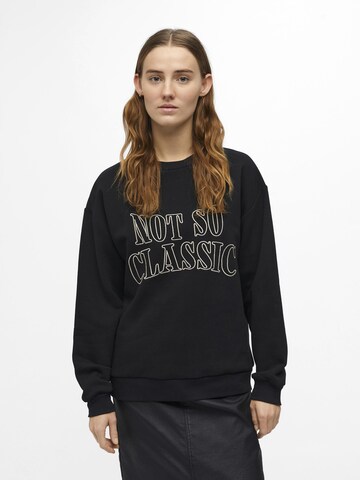 Sweat-shirt OBJECT en noir : devant